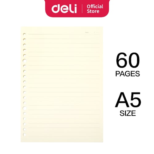 Deli Loose-Leaf Buku Notebook Extra leads A5 60lembar NA560
