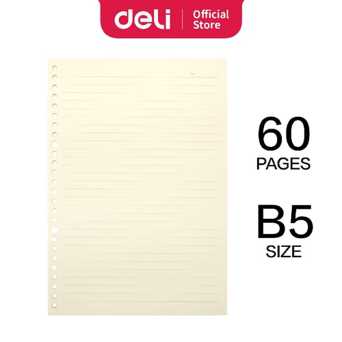 Deli Loose-Leaf Buku Notebook Extra leads B5 60lembar NB560