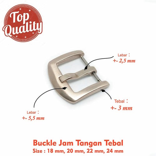 Buckle Tali Jam Tangan Watch Buckle Size 18 mm. 20 mm. 22 mm. 24 mm