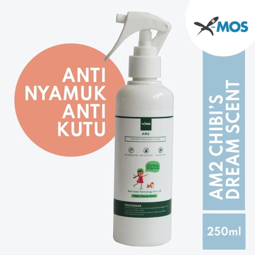 X-MOS AM2 Chibi 250ml - Spray Anti Nyamuk, Kutu, Serangga