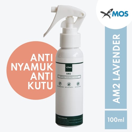 X-MOS AM2 Lavender 100ml - Spray Anti Kutu, Tungau, Nyamuk, Serangga