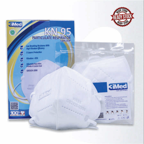 Masker KN95 Particulate Respirator  Earloop Isi 10