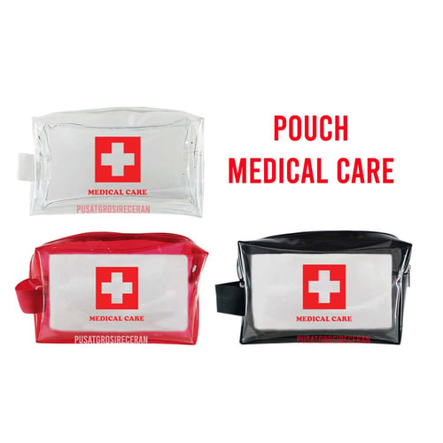 Pouch Medical Care Medis Dompet P3K Tas Obat Pouch Travel First Aid