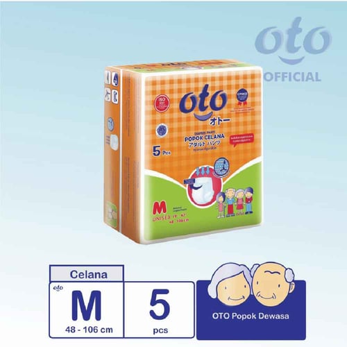 OTO Diapers Adult Pants / Popok Dewasa model Celana size M isi 5 pcs (OTP-5M)