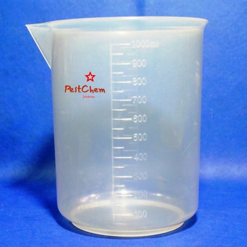 Beaker Plastik 1000 ml / 1 Liter - Gelas Tabung Ukur