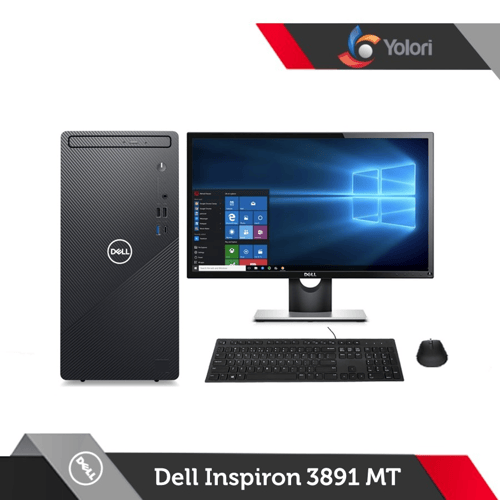 Dell Inspiron 3891 MT i3-10105 4GB 1TB Intel UHD Windows 10 OHS + E2016HV