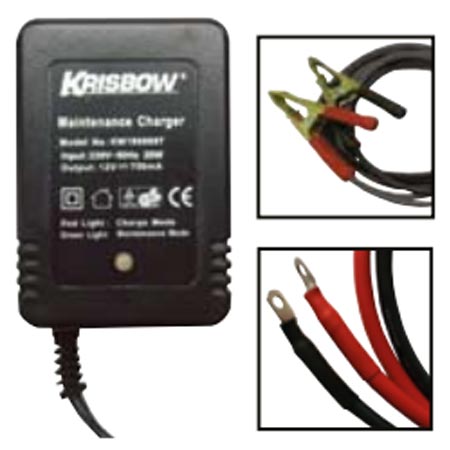 KRISBOW Maint Battery Charger KW19-897 0.75A 12V