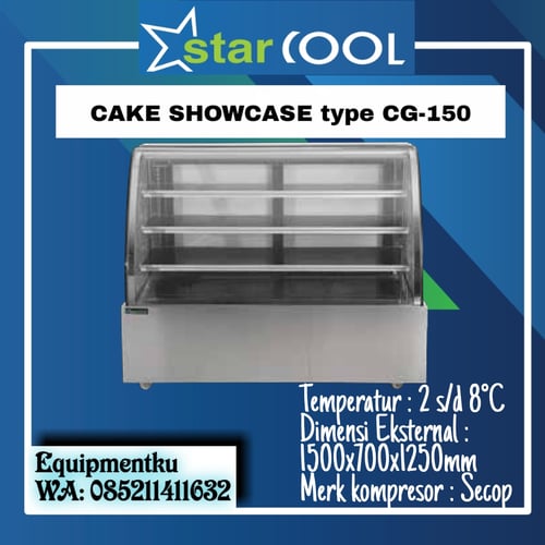 SG CAKE SHOWCASE STARCOOL TYPE CG-150