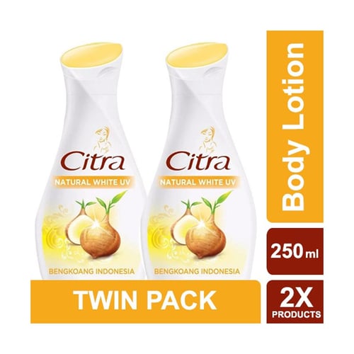 CITRA Hand and Body Lotion Natural White UV 250ml Twin Pack