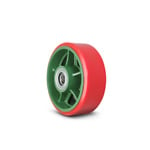 Ductile Caster Wheels - Wide Type Urethane Wheels (with Bearings) TULB (100X50TULB)