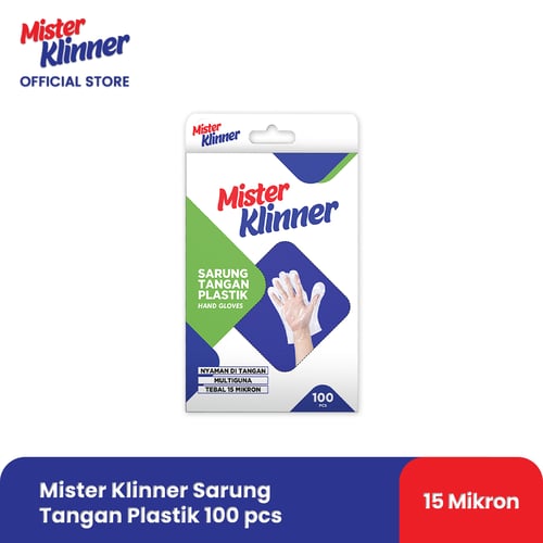 Mister Klinner Sarung Tangan Plastik Tebal 100 pcs
