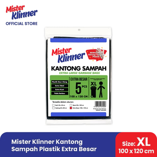 Mister Klinner Kantong Sampah Plastik XL Ukuran 100x120cm