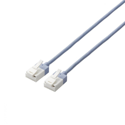 Cat 6A-Compliant Clip-Breakage Prevention Type Ultra Slim LAN Cable