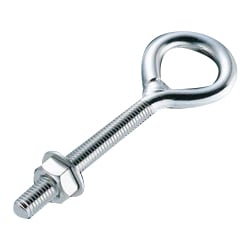 Brimless long eye bolt (with nut, washer)