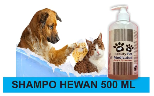 Shampo hewan medicated 500 ml