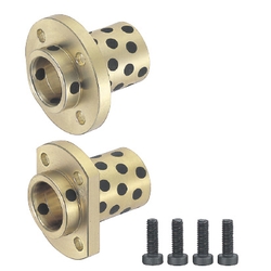 Flange Integrated Oil Free Bushings - Copper Alloy, Pilot Flanged