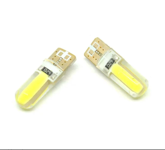 Lampu Mobil Headlight LED T10 W5W 2 COB 2PCS