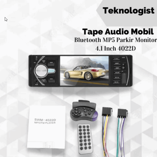 Tape Audio Mobil Bluetooth MP5 Parkir Monitor 4.1 Inch 4022D