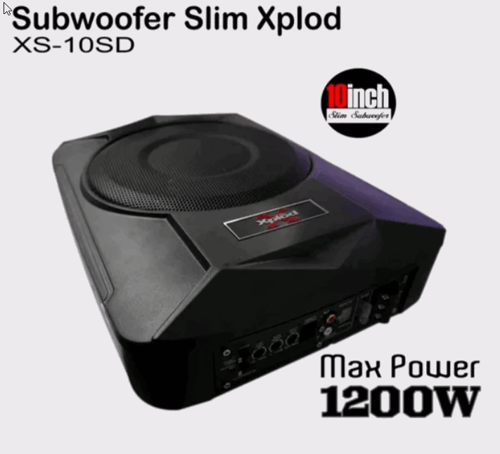 Bass Kolong XPlod XS-10SD - Aktif Subwoofer Slim XPlod