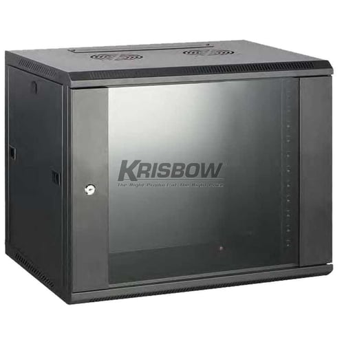 Single Section Wall Mounted Cabinet 6U Krisbow 10175089