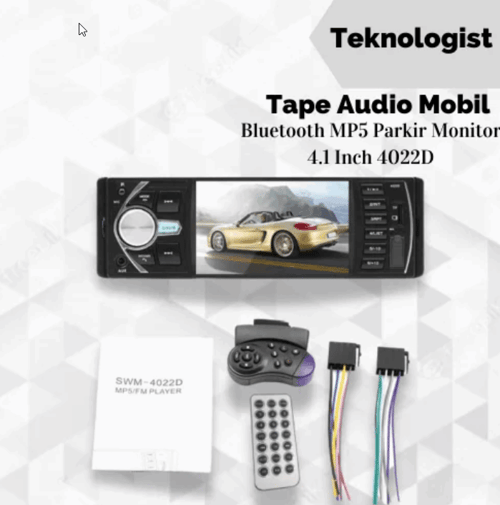 Tape Audio Mobil Bluetooth MP5 Parkir Monitor 4.1 Inch 4022D