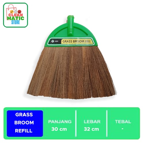 Clean Matic - Kepala Sapu Rumput (Grass Broom Refill)