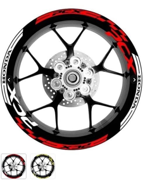 Sticker Velg Motor whell striping Honda PCX motoflag.