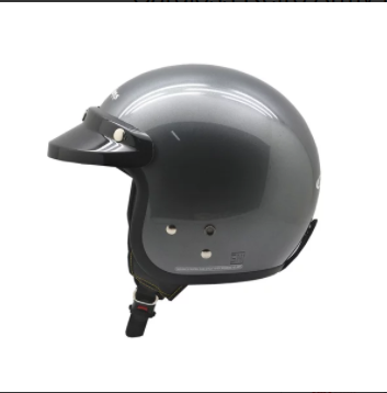 Cargloss Retro Army Helm Half Face - Anchor Grey