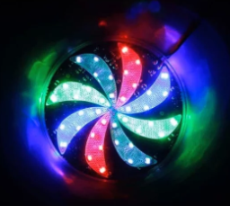 Lampu Led Kipas Nyala RGB waterproof 12 VOLT