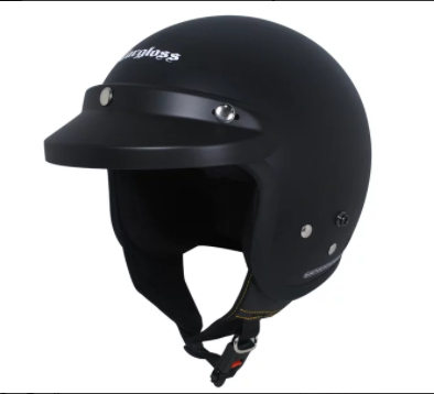 Helm Cargloss CF Retro Army Black Doff - Hitam