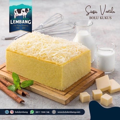 LEBANG Bolu Susu Vanilla Oleh Oleh Khas Bandung 2box