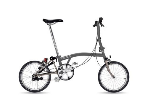 Sepeda Lipat Brompton Folding Bike 16 S2E Graphite Metalic FS