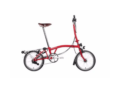 Sepeda Lipat Brompton H6R Red Folding Bike 100 Original