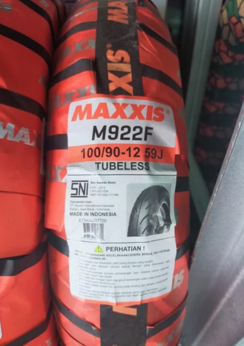 ban Maxxis M922F 100-90-12 Tubeless New Scoopy