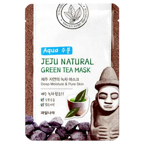JEJU Natural Face Mask - Sheet Mask - Masker Wajah - GREEN TEA