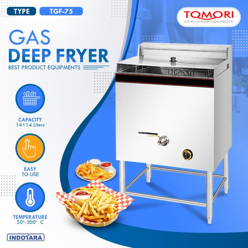 Gas Deep Fryer 28L / Mesin Penggoreng Tomori - TGF75