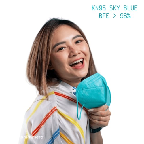 Primero KN95 Sky Blue - 1 Sachet isi 5pcs
