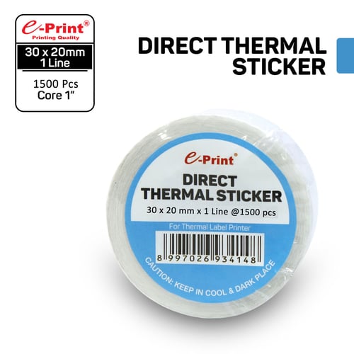 Direct Thermal Sticker Label e-Print 30 x 20 mm