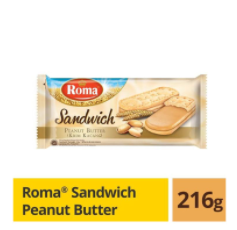 Roma Biscuit Sandwich Peanut Butter 216G