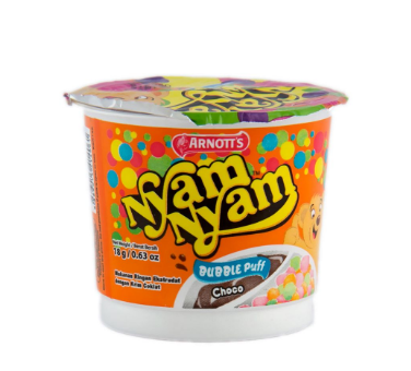 Arnotts Biscuit Nyam-Nyam Bubble Puff Choco 18G