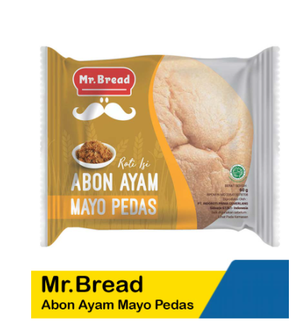 Mr.Bread Roti Isi Abon Ayam Mayo Pedas