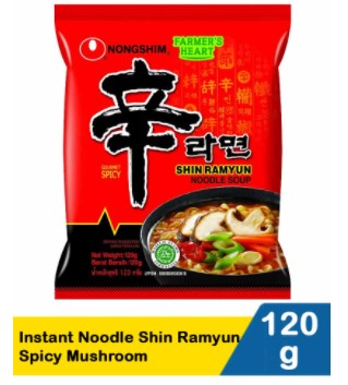 Nong Shim Instant Noodle Shin Ramyun Spicy Mushroom 120G