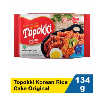 Mamasuka Topokki Korean Rice Cake Original 134g