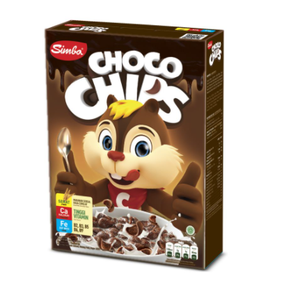 Simba Cereal Choco Chips Coklat 170G