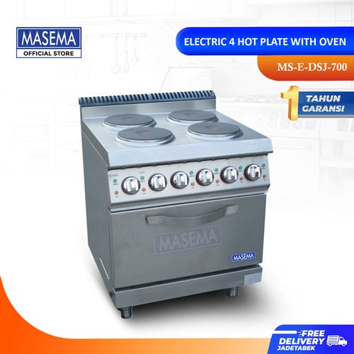 Electric 4 Hot Plate With Oven MS-E-DSJ-700