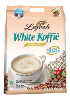 Luwak White Koffie Original Less Sugar 20X20G