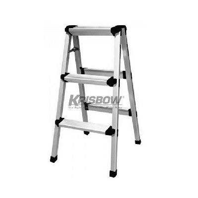Tangga Aluminium Ladder Step No Handle 0.8m 3 Step Krisbow KW0101837