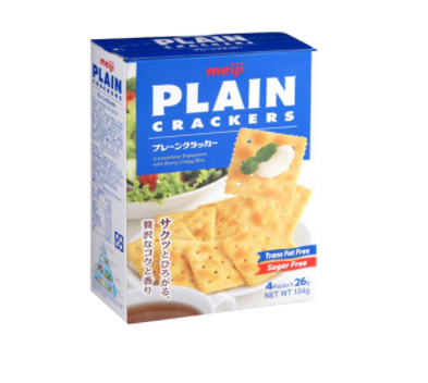 Meiji Plain Crackers With Oat 104G