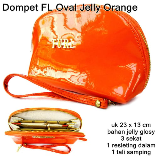 Dompet Organaizer Oval Glosy Resleting Moon