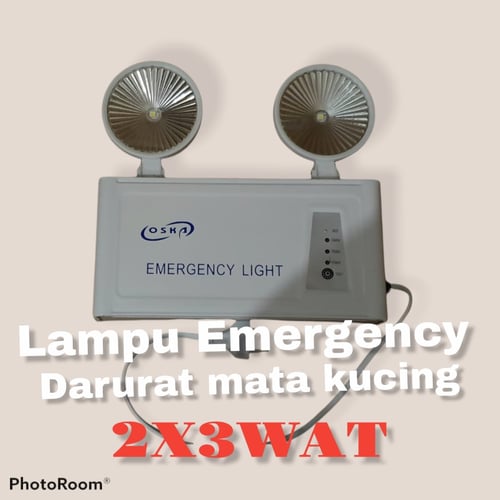 Lampu Emergency Darurat mata kucing 2X3W